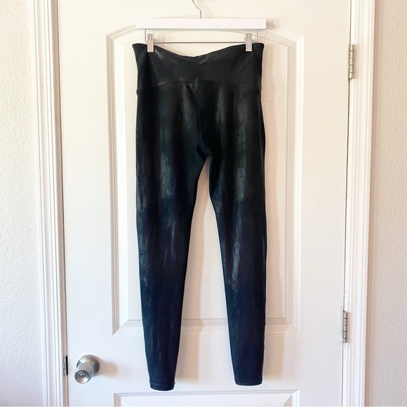 SPANX Black Faux Leather Leggings Size XL - Picture 7 of 11